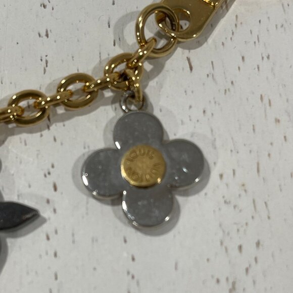 Louis Vuitton Flash Flower Bag Charm/Key Holder Metal Plexiglass (JB1309) - Picture 6 of 8